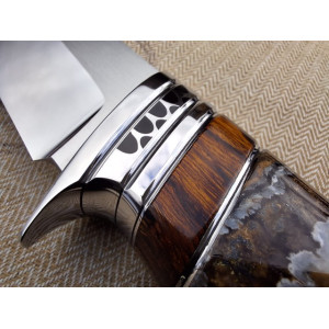 ЗУБ ТИГРА ІІІ  ексклюзивний ніж ручної роботи майстра студії ALEKSANDR KASINEC, купити замовити в Україні (Сталь N690™ 60-61 HRC). Photo 3